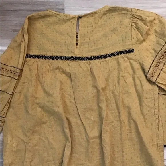 Zara Embroidered Boho Blouse S - Picture 2 of 7